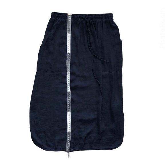 Urban Outfitters Silence + Noise Royal Blue Drawstring Midi Skirt Size Small - Picture 10 of 11